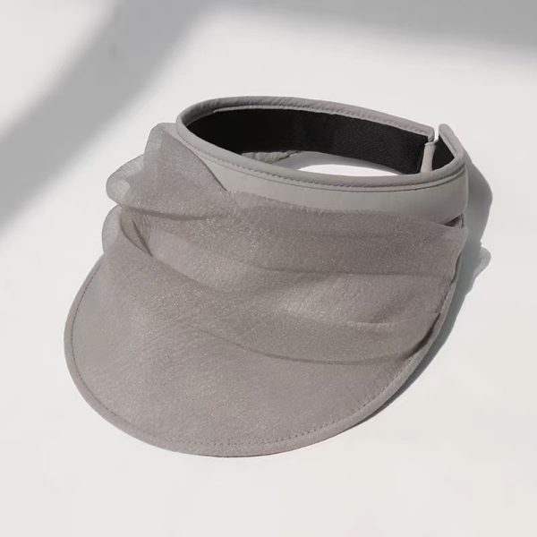 Wide-brimmed sun hat with open top