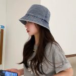 Simple Denim Bucket Hat for Sun Protection