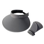 Wide-brimmed sun hat with open top